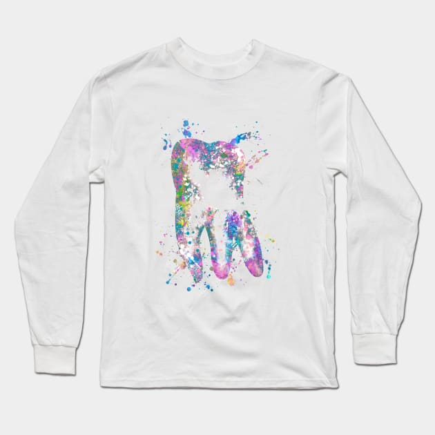 Tooth Long Sleeve T-Shirt by RosaliArt